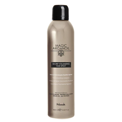 Nook magic arganoil apimties suteikiantis plaukų lakas