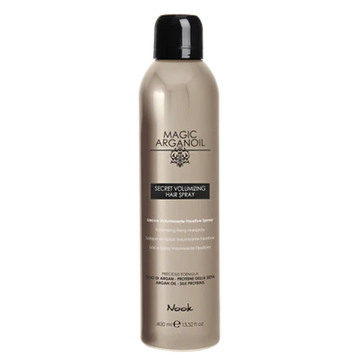 Nook magic arganoil apimties suteikiantis plaukų lakas